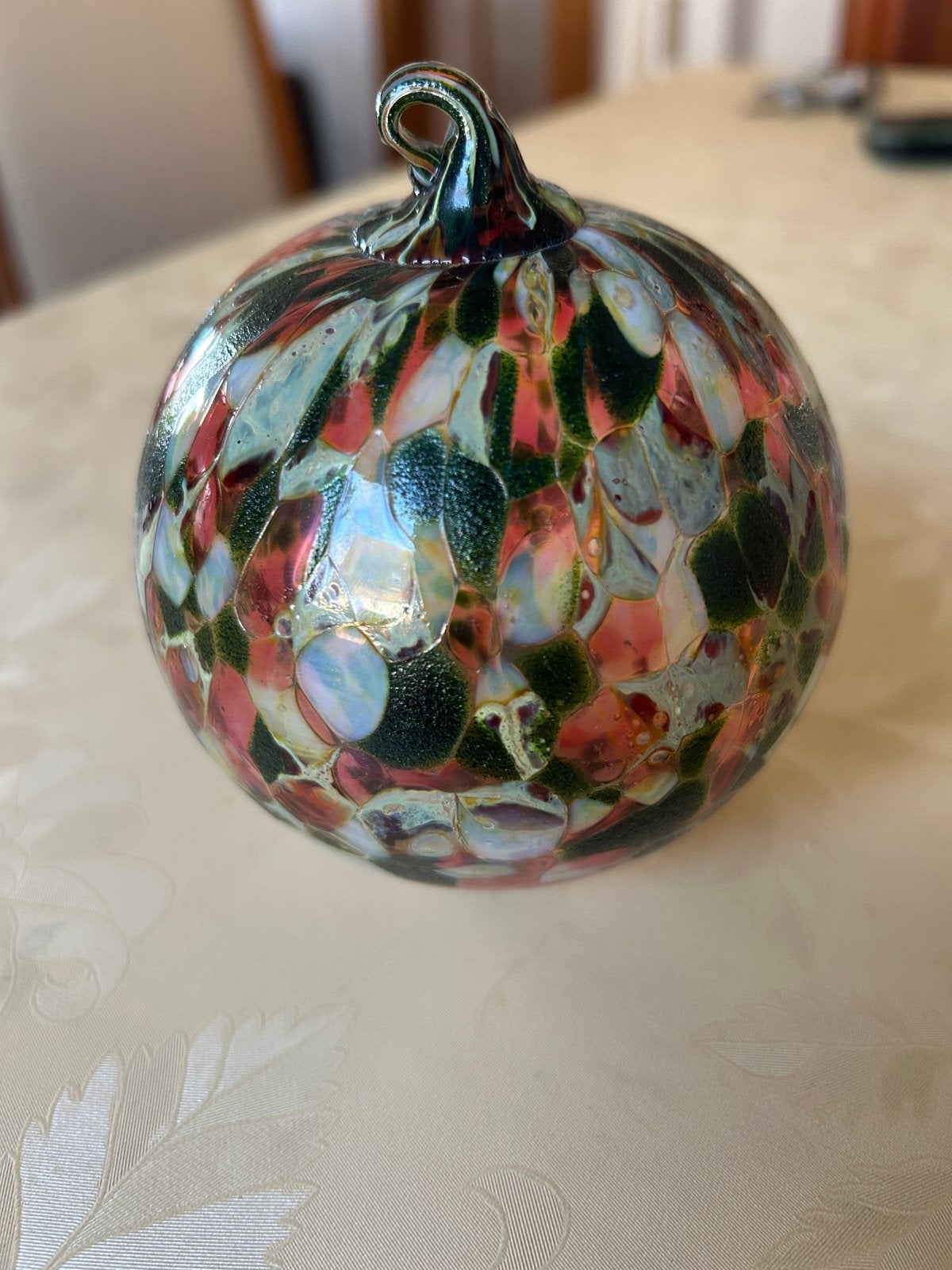 mondgeblazen  kerstbal, Ophalen of Verzenden