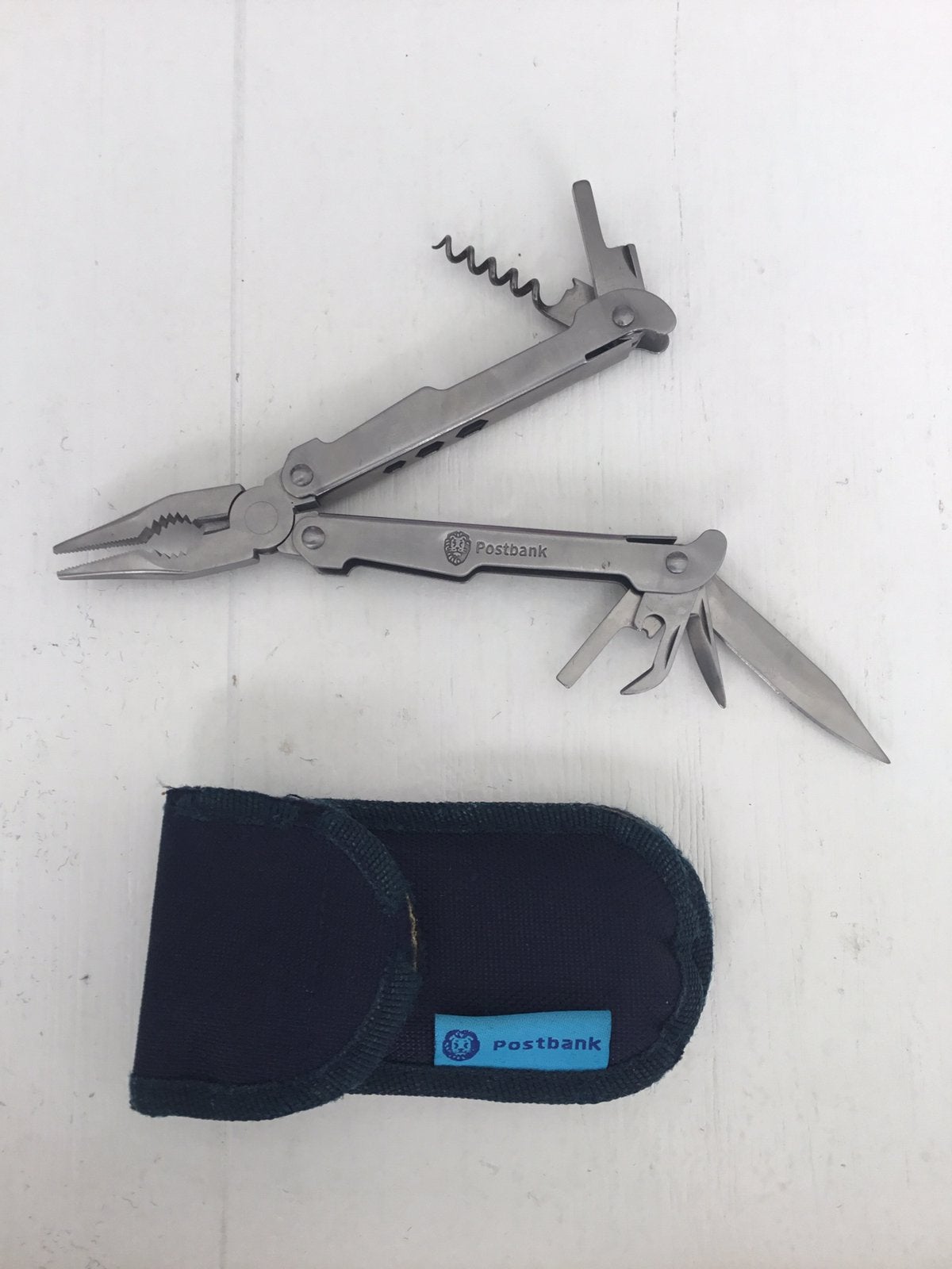 Vintage en unieke Multitool van de Postbank verzamel object, Ophalen, Nieuw