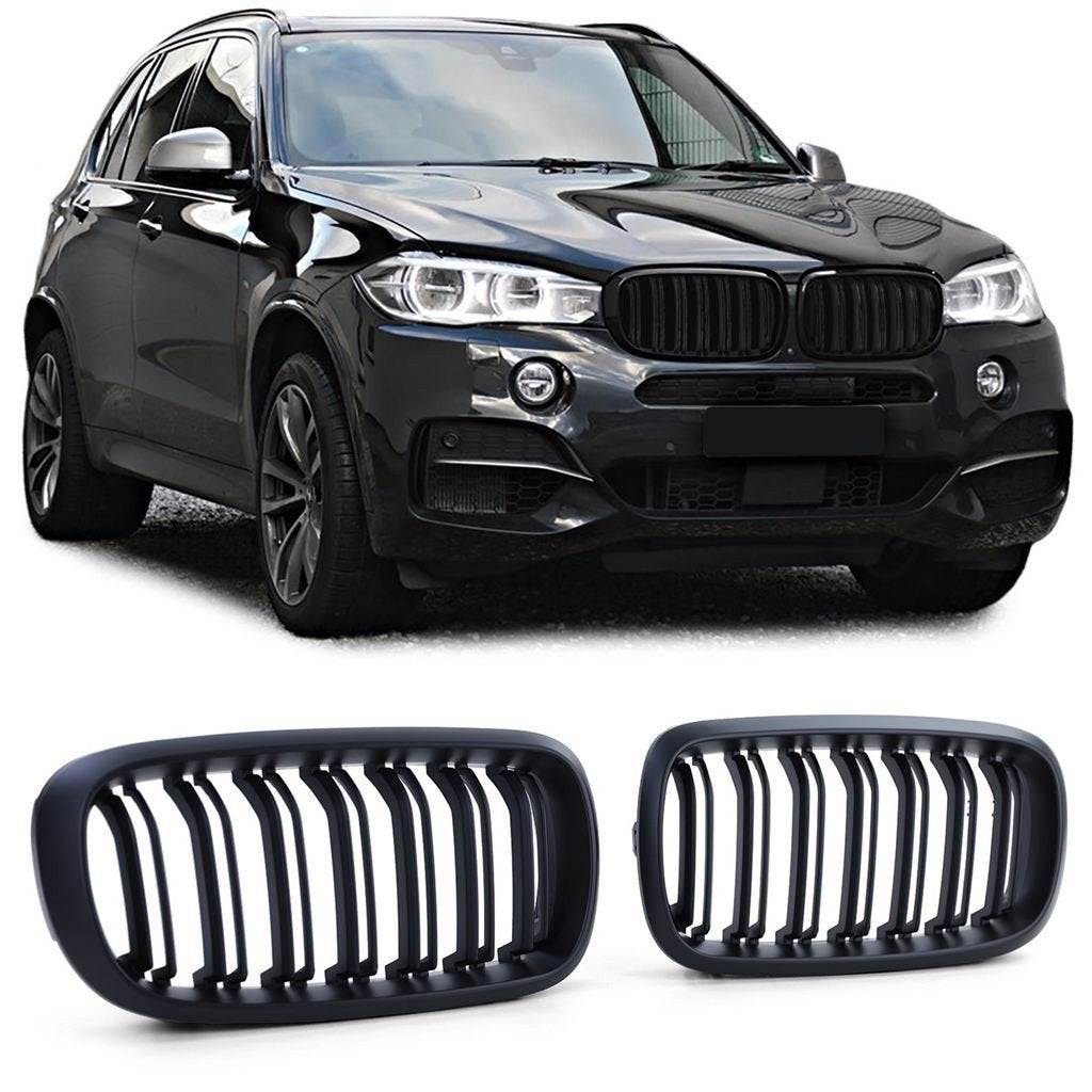 Grill Voor Bmw X5 F15 X6 F16 Nieren Dubbele Spijl Mat Zwart, Verzenden, Automotive Parts, A.parts@hotmail.nl, Trasmolenlaan 12 3447 GZ Woerden