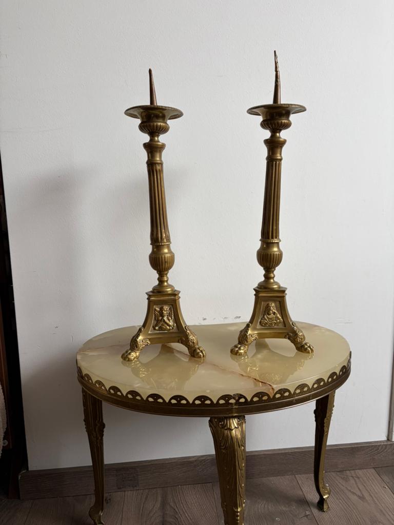 Kandelaars 45cm, Antiek en Kunst, Antiek | Kandelaars, Ophalen of Verzenden, Koper of Brons