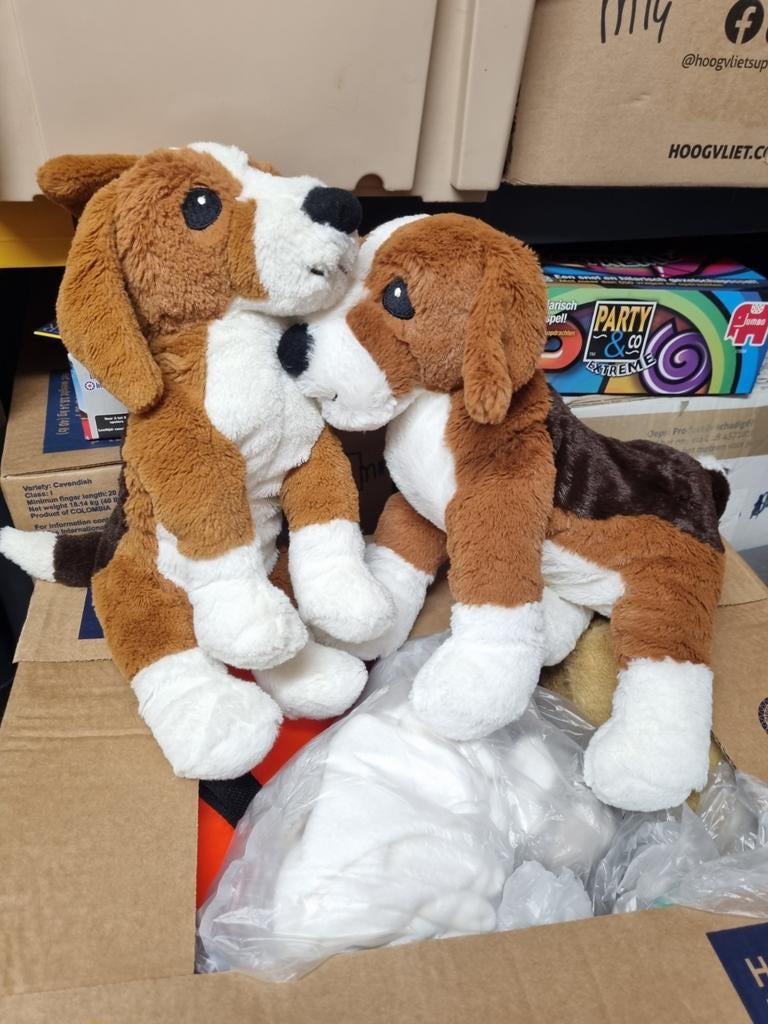Ikea beagle knuffels honden  nr 17, Ophalen of Verzenden, Zo goed als nieuw, Hond
