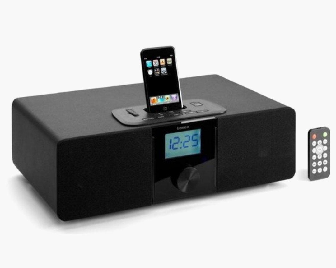 Lenco IDP 4100/2 Microset met iPod/iPhone Dock, Gebruikt, Microset, Tuner of Radio, Ophalen