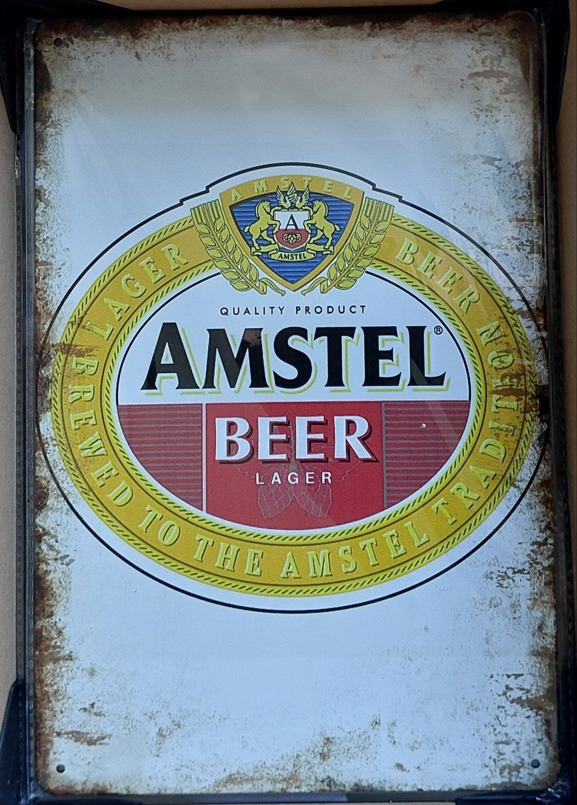 Metalen wandbord Amstel Bier - Nieuw 20x30 cm, Verzamelen, Merken en Reclamevoorwerpen, Ophalen of Verzenden, Nieuw