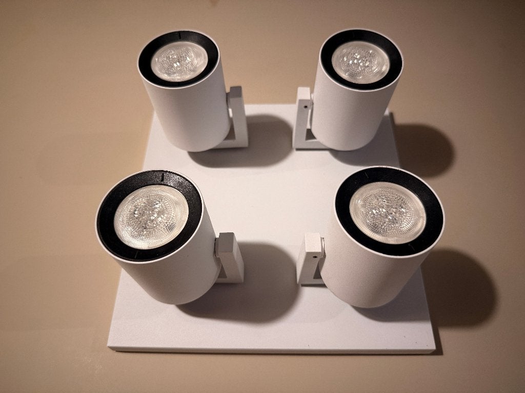 Philips Hue opbouwspot Argenta, Gebruikt, GU10, Ophalen of Verzenden, LED