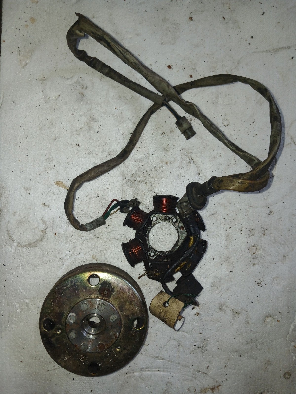 Ontsteking+vliegwiel origineel piaggio 2t, Piaggio, Blok, Ophalen of Verzenden, X