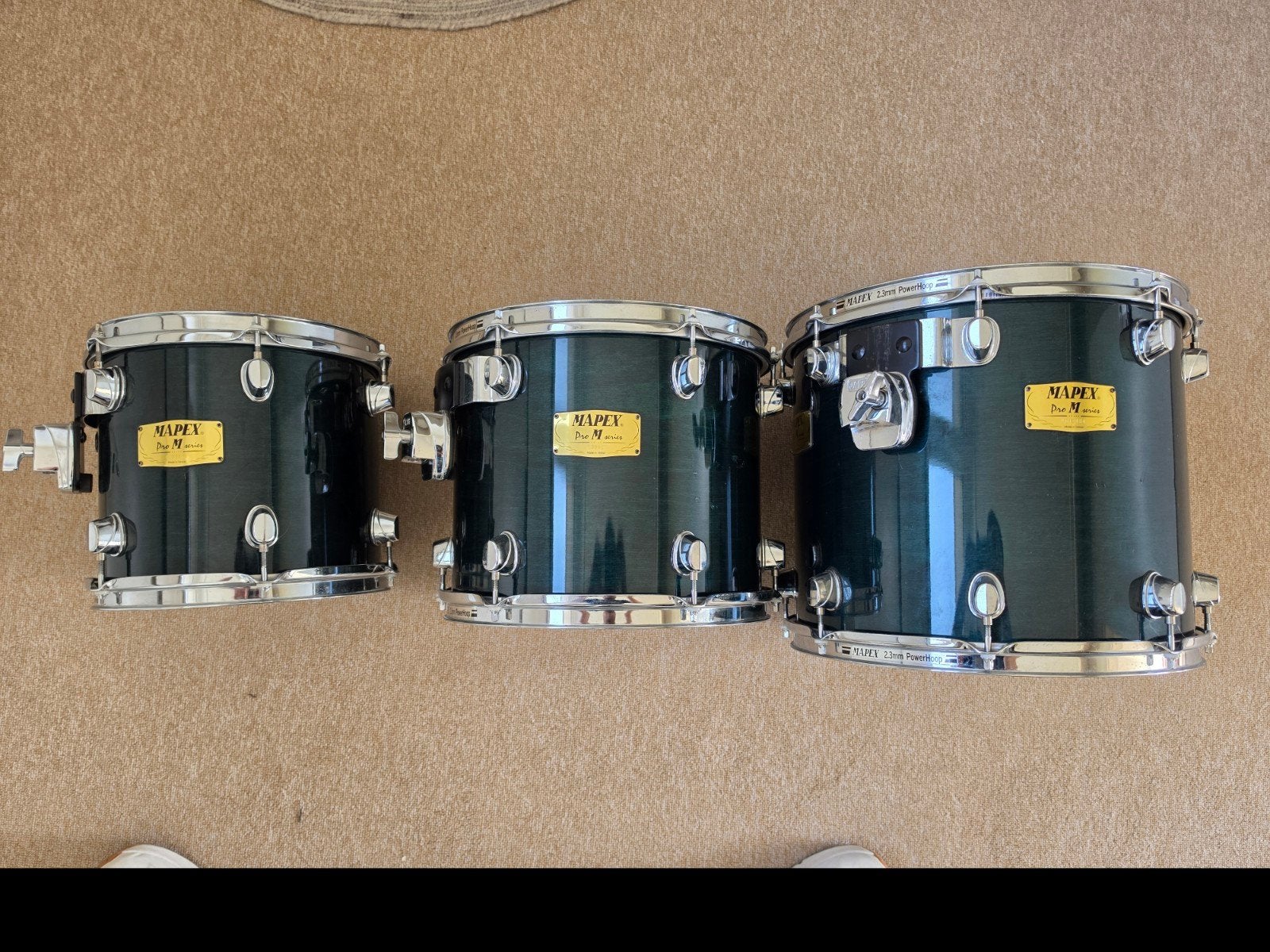 Mapex Pro M Toms - Maple met Evans Onyx Vellen, Ophalen of Verzenden, Gebruikt