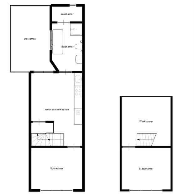 Bovenwoning/Appartement Mariagardestraat Roermond 95 m2, Huizen en Kamers, Huizen te huur, Bovenwoning