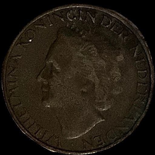 bronzen cent gulden 1948 florijnen, Postzegels en Munten, Munten | Nederland, Ophalen of Verzenden, Koningin Wilhelmina, 1 cent
