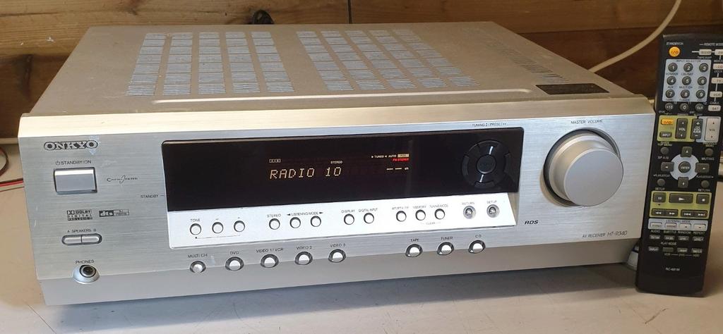Onkyo receiver ht-r340 + afstandsbediening, Ophalen of Verzenden, Onkyo