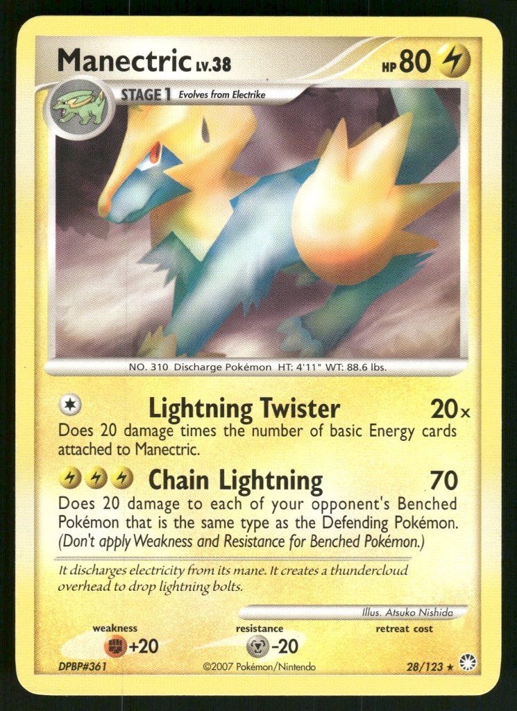 Manectric 28/123 - Mysterious Treasures (NM), Verzenden, Gebruikt