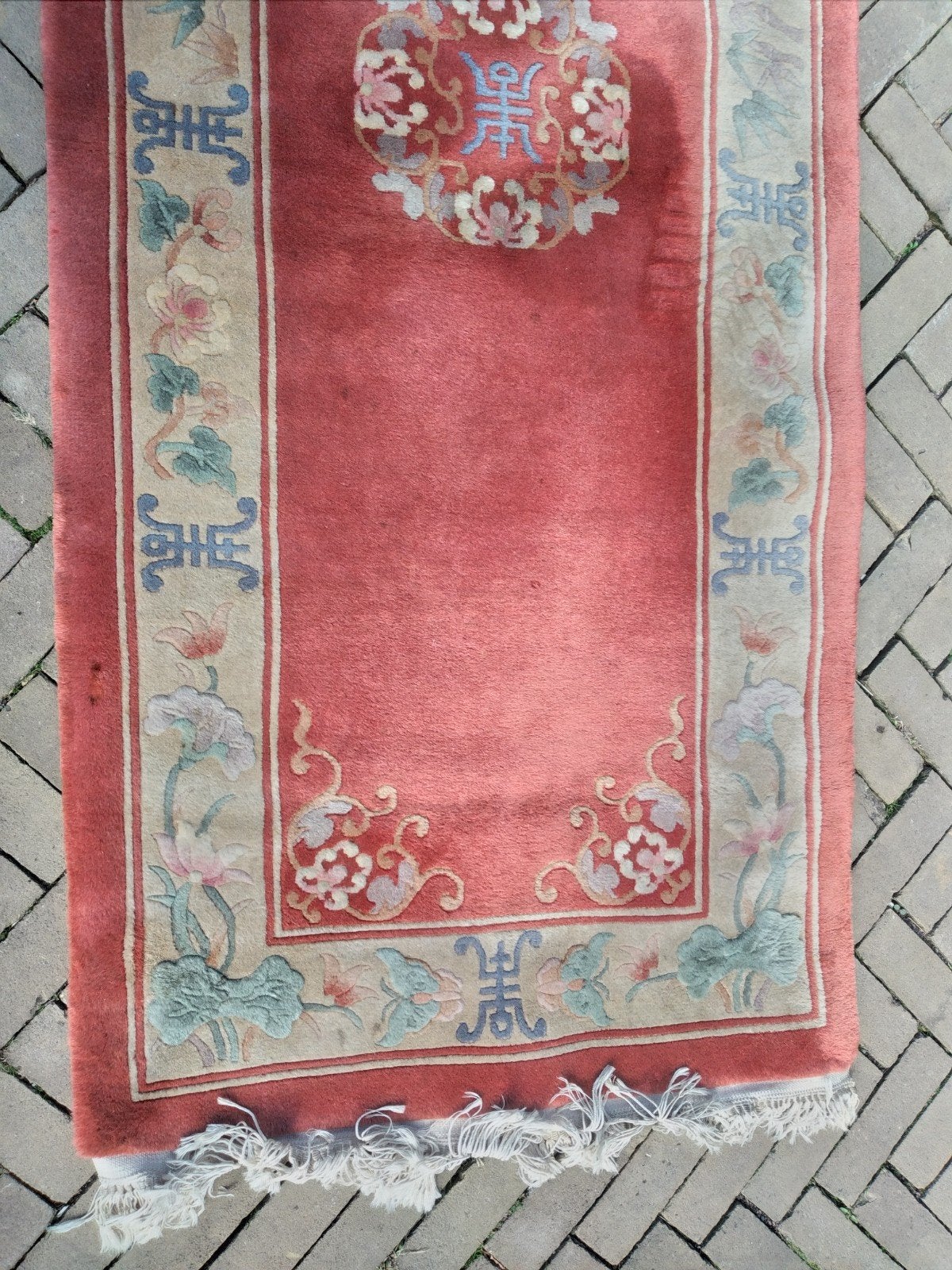 loper Chinees  wol  280 cm, Oosters, Vintage, Traditioneel, Gebruikt, 150 tot 200 cm, Rechthoekig