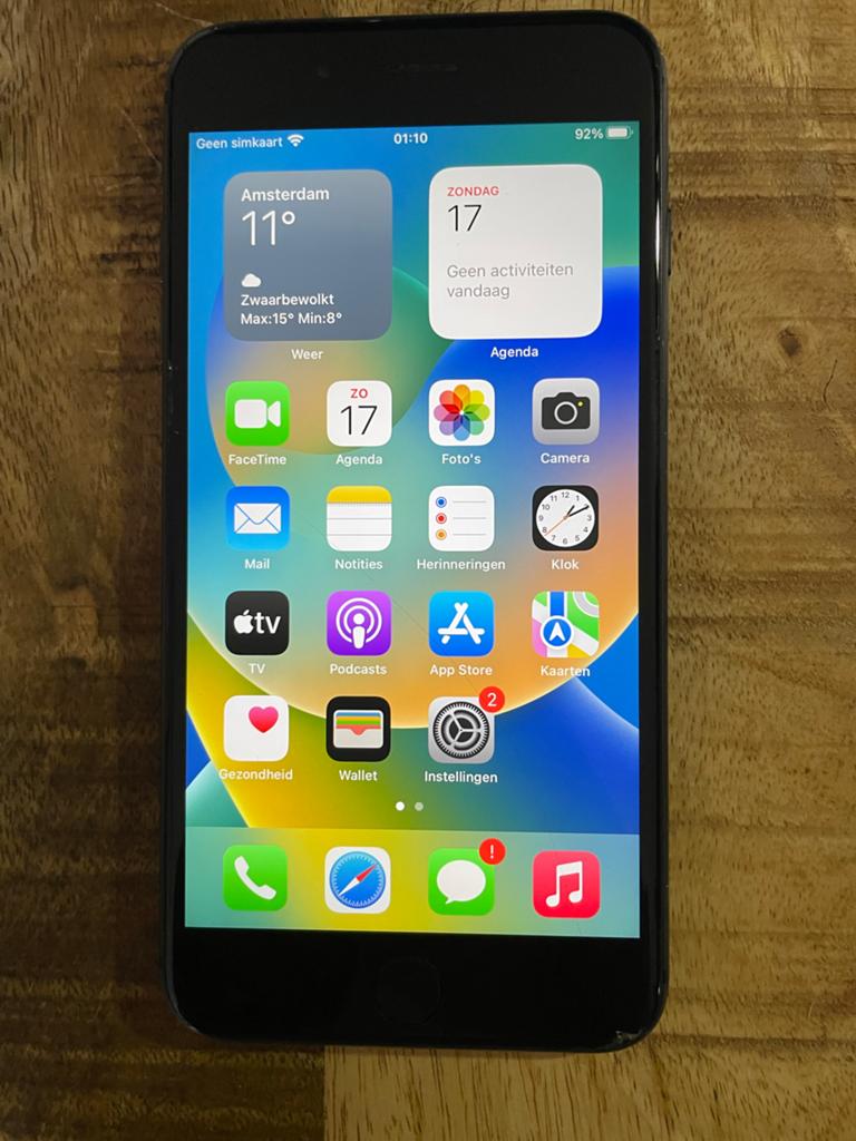 iPhone 8 Plus 64GB - Barstje in scherm, Telecommunicatie, Mobiele telefoons | Apple iPhone, Ophalen of Verzenden, Gebruikt, 64 GB