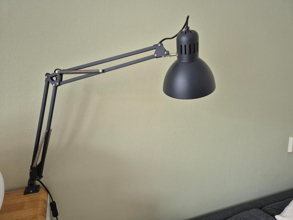 Ikea Tertial Bureaulamp - Zwart, Verstelbaar, Huis en Inrichting, Ophalen of Verzenden, Gebruikt