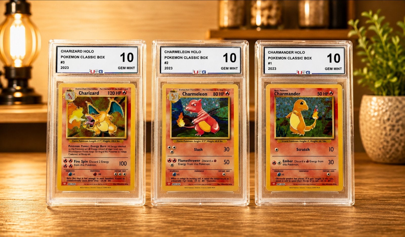 Pokémon Classic Box Graded Kaarten Set (Charizard, Blastoise, Ophalen of Verzenden, Nieuw, Meerdere kaarten