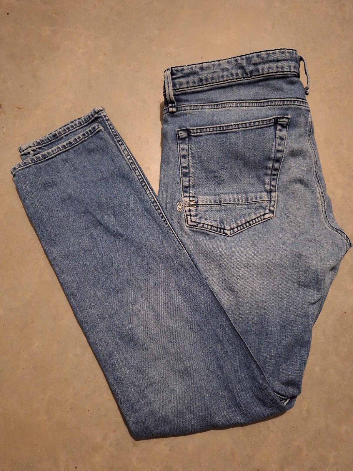 Denham Bolt Skinny Fit Jeans W38 L34, W36 - W38 (confectie 52/54), Blauw, Ophalen of Verzenden, Gedragen