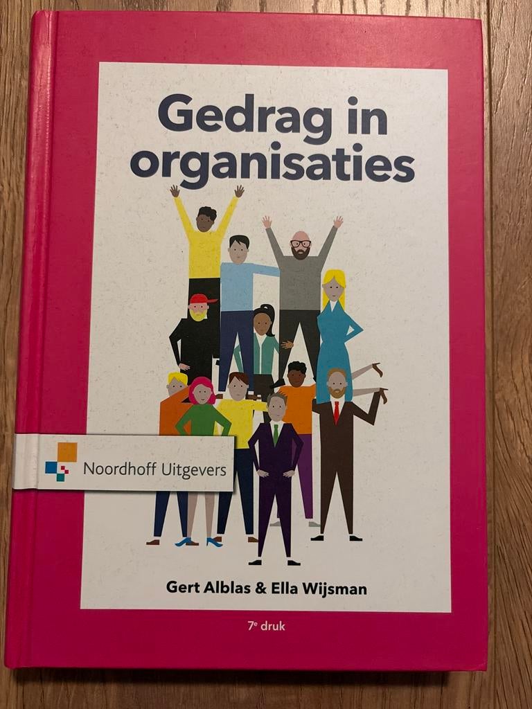 Gedrag in organisaties - 7e druk - Noordhoff Uitgevers, Boeken, Ophalen of Verzenden, Gamma, Zo goed als nieuw, HBO
