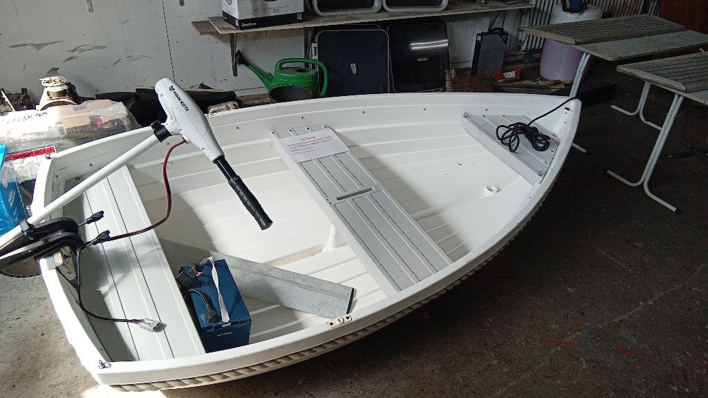 Walker bay met fluistermotor, Ophalen, Walker Bay, Gebruikt, Polyester