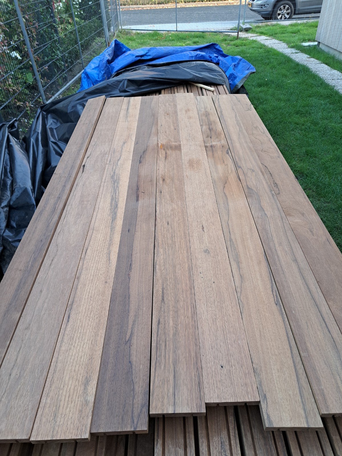 Gevelbekleding frake 122,5mm breed x 2,1m lang, Doe-het-zelf en Verbouw, Ophalen, Minder dan 25 mm, 200 tot 250 cm, Plank