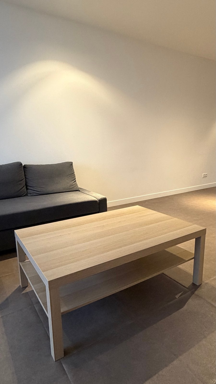 IKEA LACK coffee table, white stained oak effect, 118x78 cm, Ophalen, 100 tot 150 cm, 50 tot 100 cm, Zo goed als nieuw