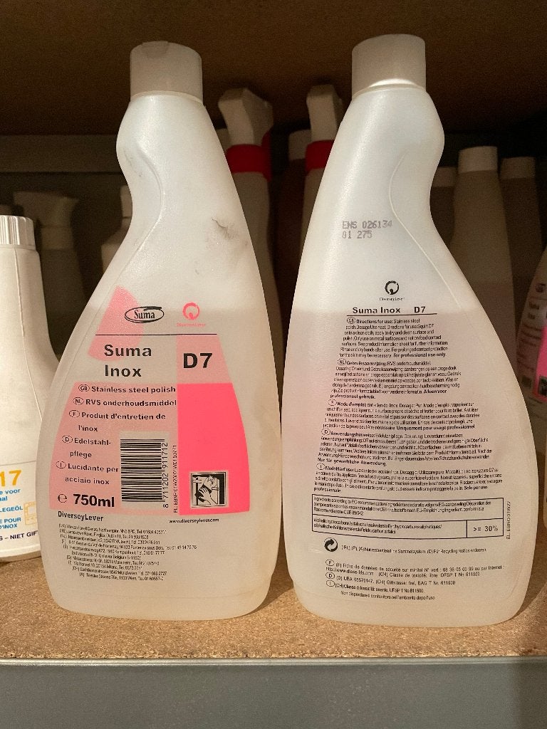 Suma Inox D7 RVS onderhoudsmiddel - 750ml, Ophalen, Schoonmaakmiddel