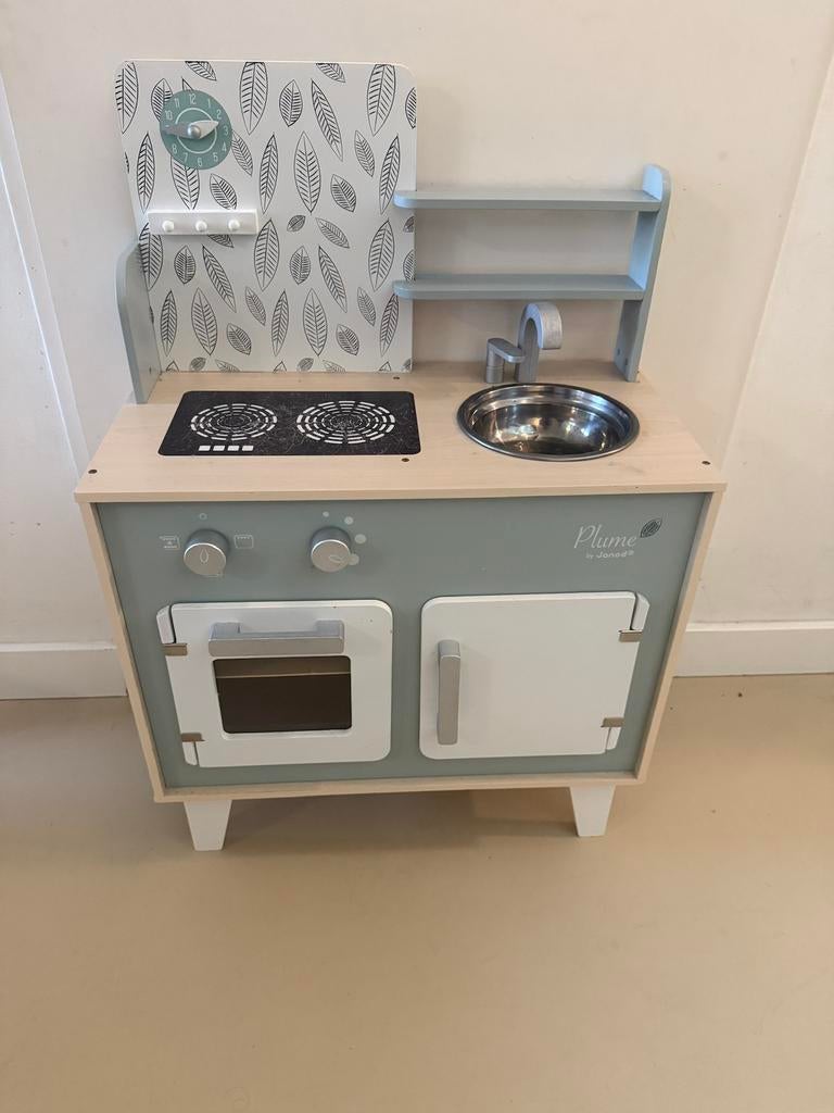 Speelkeukentje van Janod + houten accessoires, Ophalen, Gebruikt, Hout, Speelkeuken