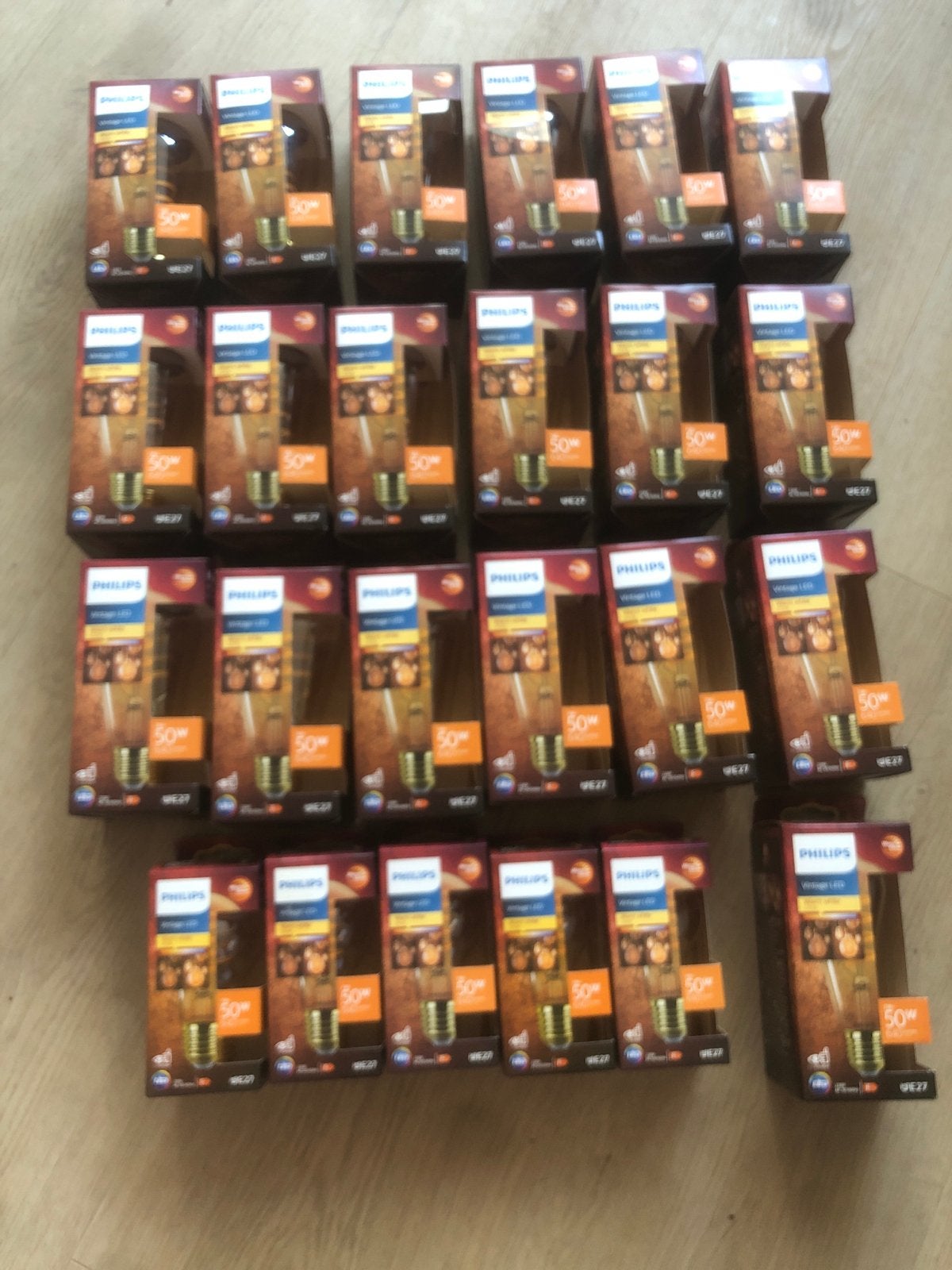 Philips Vintage LED E27 Warm Wit Dimbare Lampen (Nieuw), Overige kleuren, Philips, Nieuw, Glas