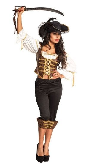 De luxe Piraat outfit mt S, Kleding | Dames, Carnavalskleding en Feestkleding, Nieuw, Carnaval, Maat 36 (S), Ophalen of Verzenden