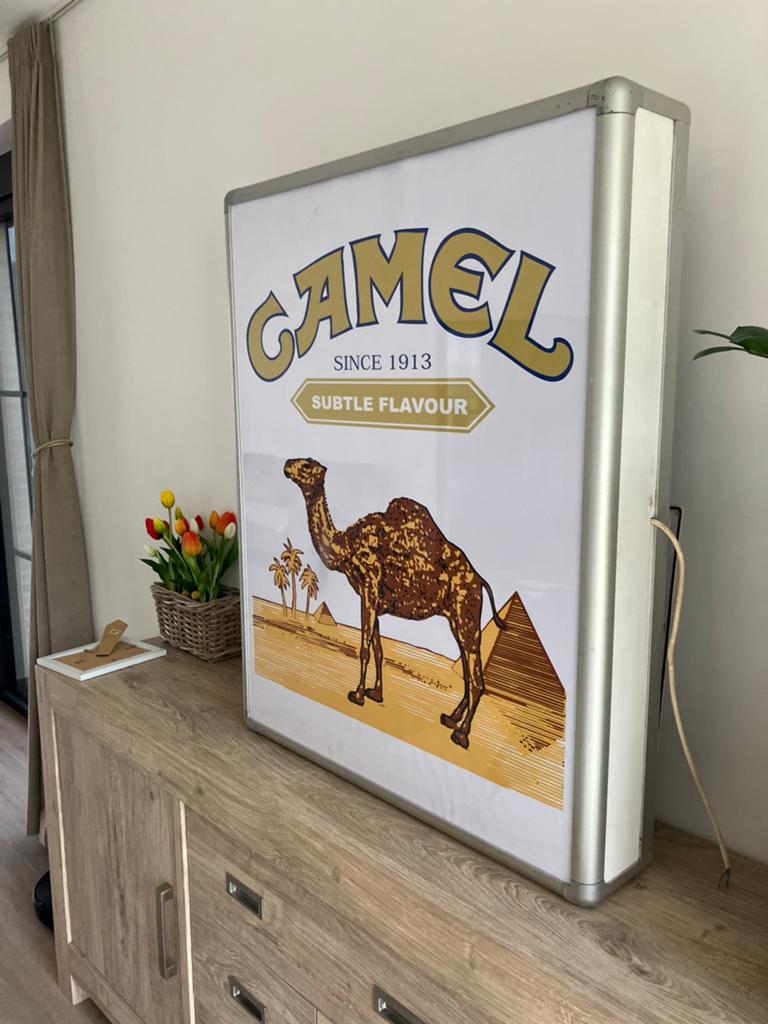 Reclame bord Camel Tabak, Verzamelen, Merken en Reclamevoorwerpen, Ophalen of Verzenden, Reclamebord