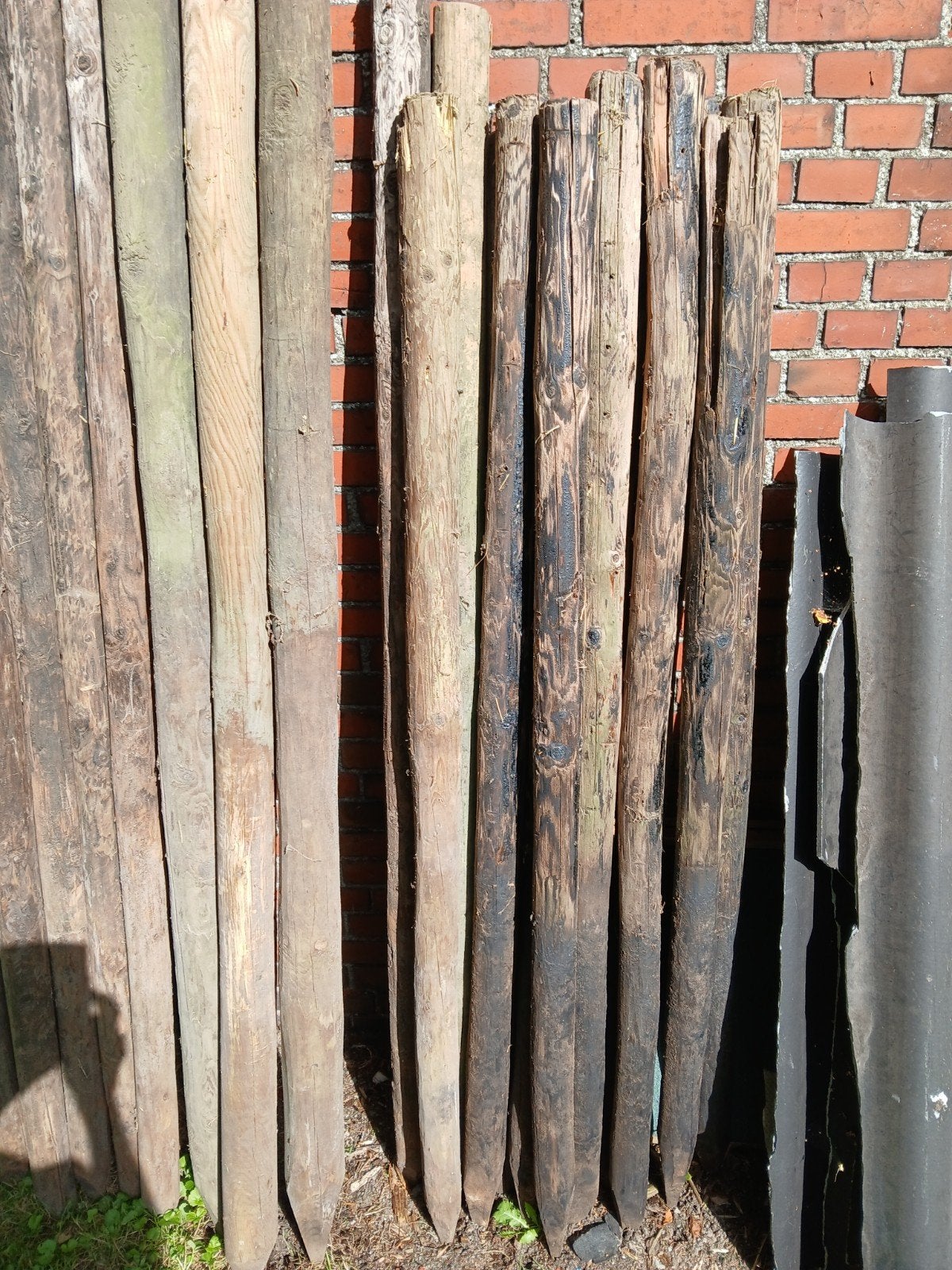 Palen voor afscheiding., Ophalen, Gebruikt, 180 tot 250 cm, Palen