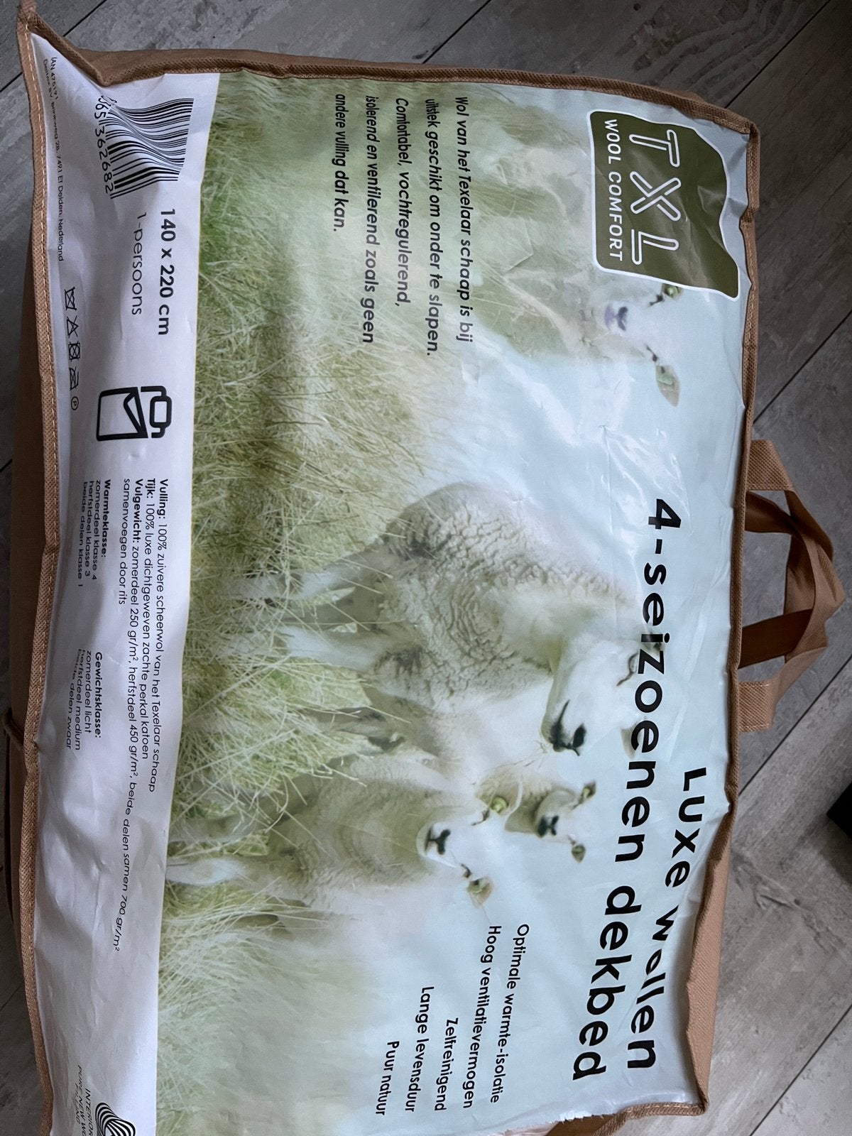 TXL Wool Comfort - Texels Luxe Wollen 4 seizoenen dekbed, Huis en Inrichting, Slaapkamer | Beddengoed, Eenpersoons, Wit, Ophalen of Verzenden
