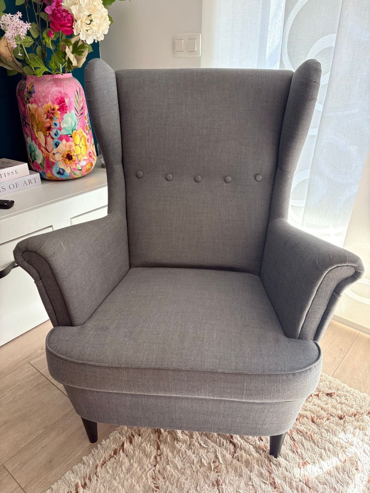Strandmon fauteuil grijs, Ophalen, Gebruikt, 75 tot 100 cm, 75 tot 100 cm