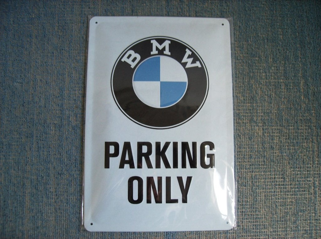 BMW,   BORD PARKING ONLY,   NIEUW IN VERPAKKING, Ophalen of Verzenden, Nieuw, Reclamebord