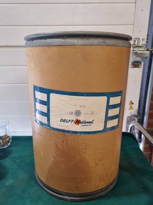 opbergton industrieel vintage, Huis en Inrichting, Woonaccessoires | Overige, Ophalen of Verzenden, 'T Olde Gre-j, Info@toldegrej.nl