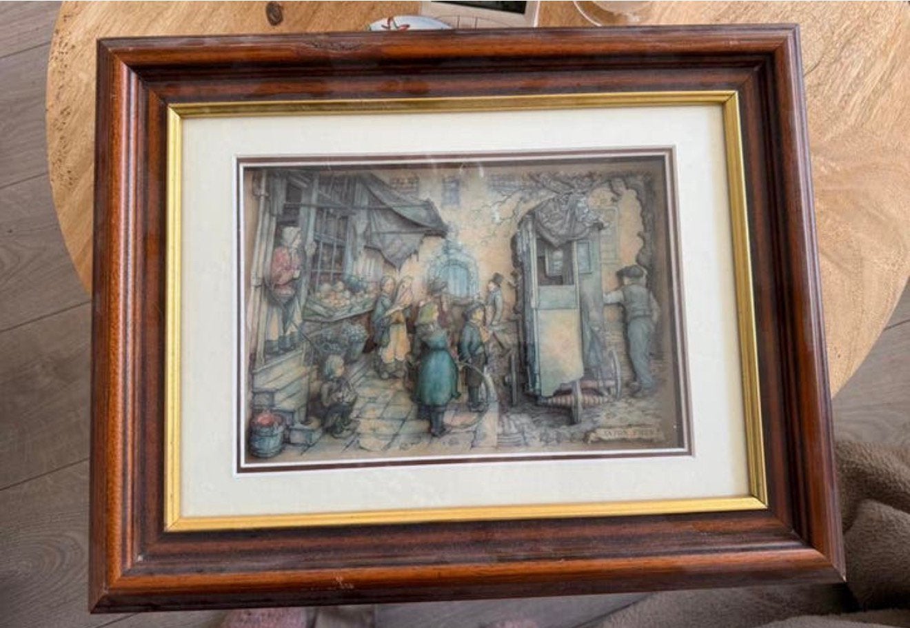 Anton Pieck schilderijen kunstwerken, Ophalen