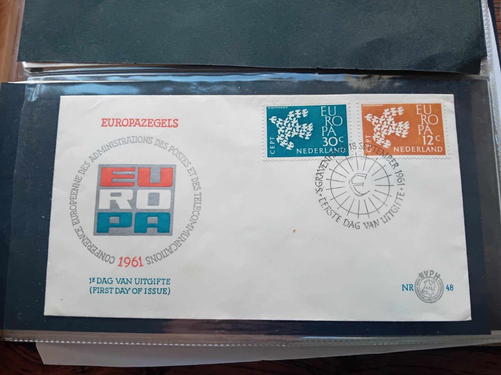 Europazegels 1961 - Eerste Dag van Uitgifte (FDC), Postzegels en Munten, Ophalen of Verzenden