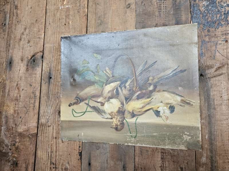 oud schilderij ``WOONWINKEL RUSTIEK``, Antiek en Kunst, Ophalen of Verzenden
