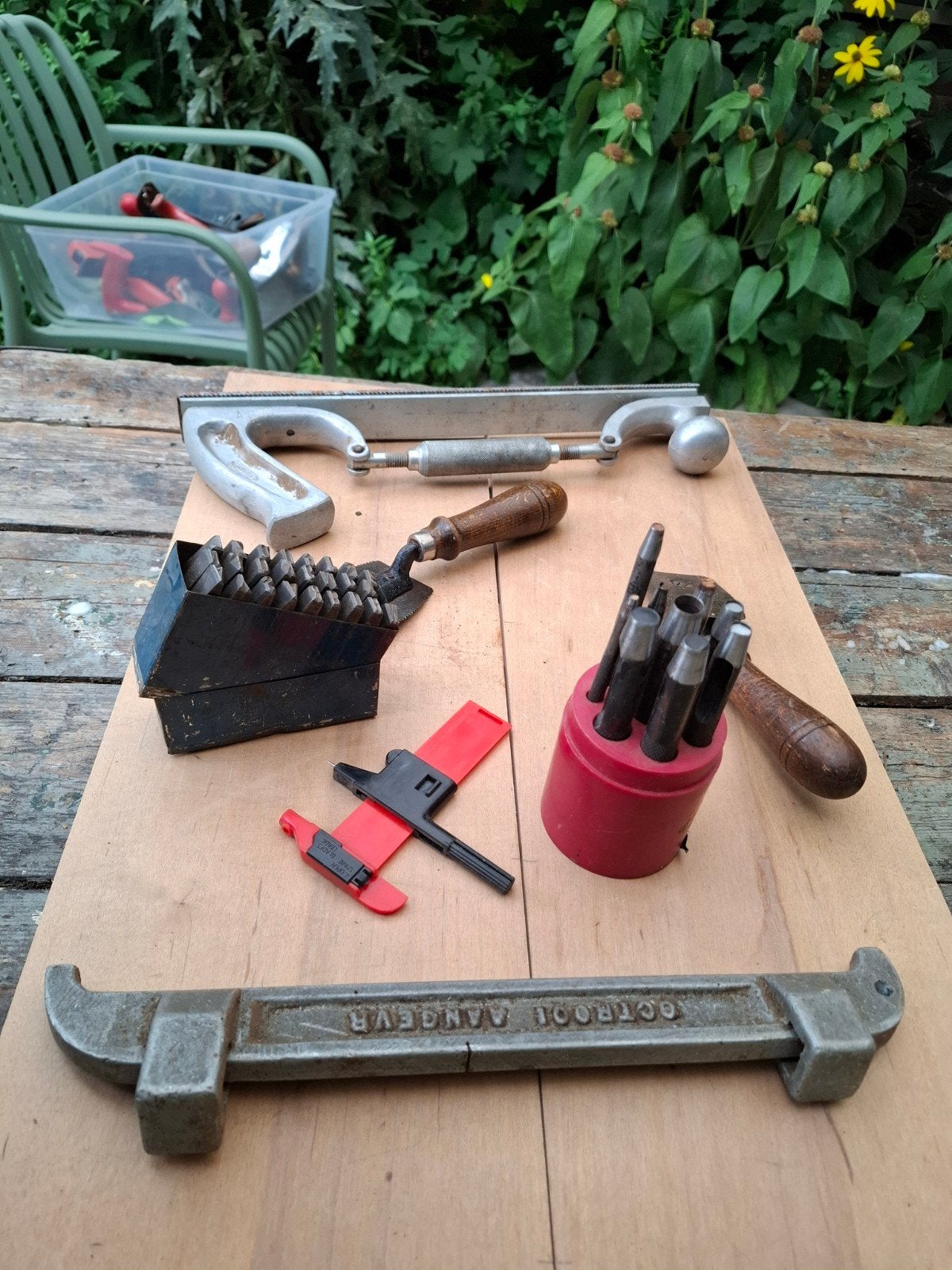 Diverse set van vintage handgereedschap, Antiek en Kunst, Ophalen of Verzenden