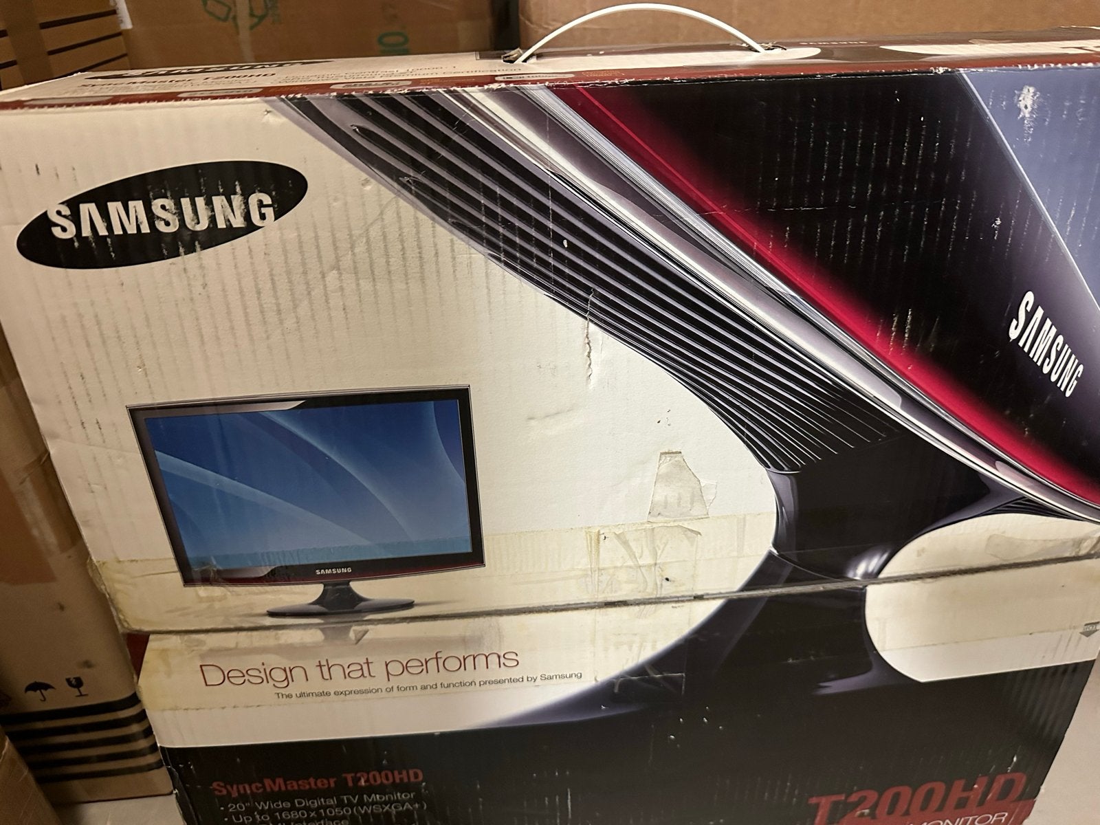Samsung SyncMaster T200HD Monitor TV met afstandsbediening, Ophalen, HDMI, Zo goed als nieuw, Onbekend