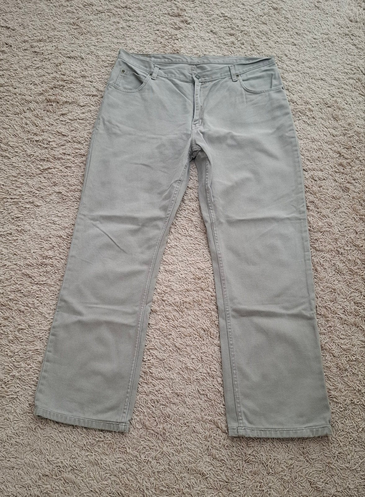 Oldaxe Jeans - Comfortabele beige jeans, W36 - W38 (confectie 52/54), Ophalen of Verzenden, Grijs, Gedragen