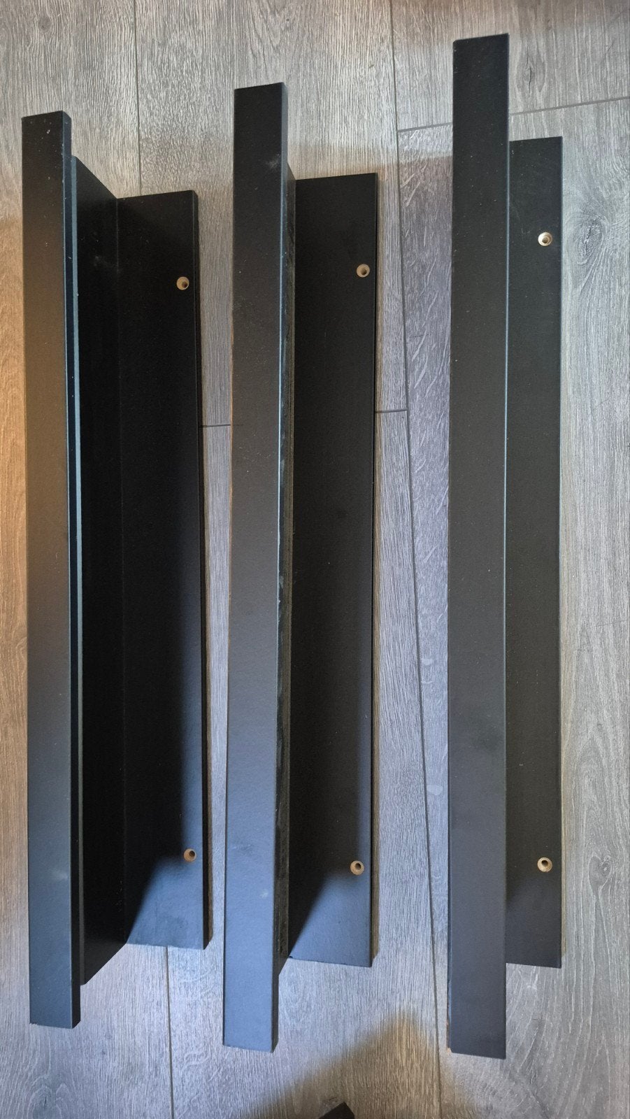 8x IKEA MOSSLANDA Schilderijplank - Zwart, Ophalen of Verzenden