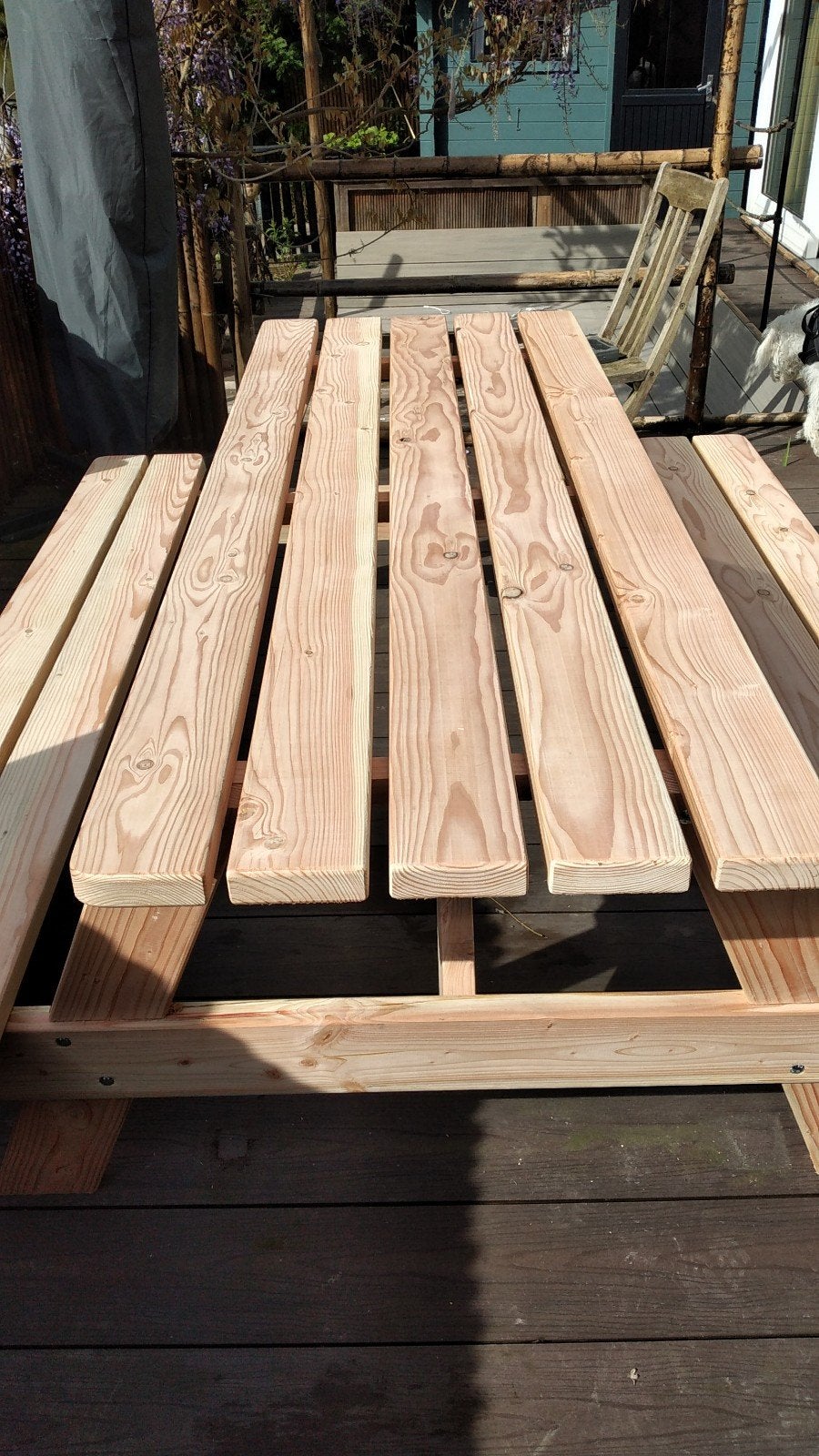 Picknicktafel op maat van duurzaam Douglas hout, Tuin en Terras, Picknicktafels, Kinderpicknicktafel, Nieuw, Ophalen of Verzenden