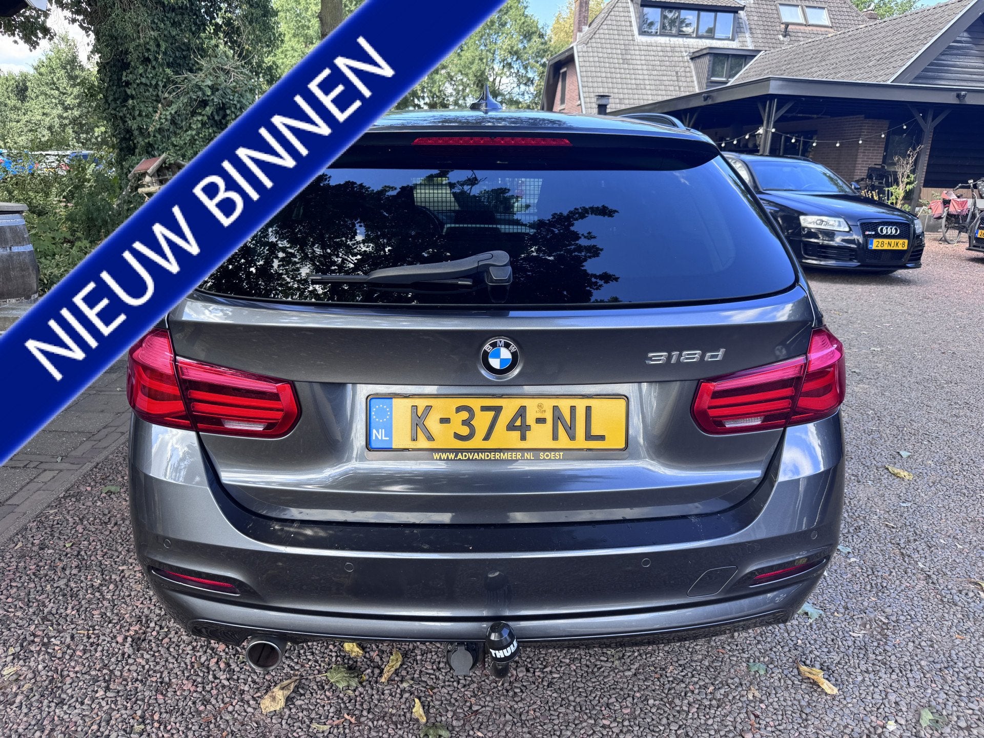 BMW 3 Serie Touring Shadowline 318d (bj 2016), Auto's, 745 kg, 4 cilinders, 23 km/l, Leder