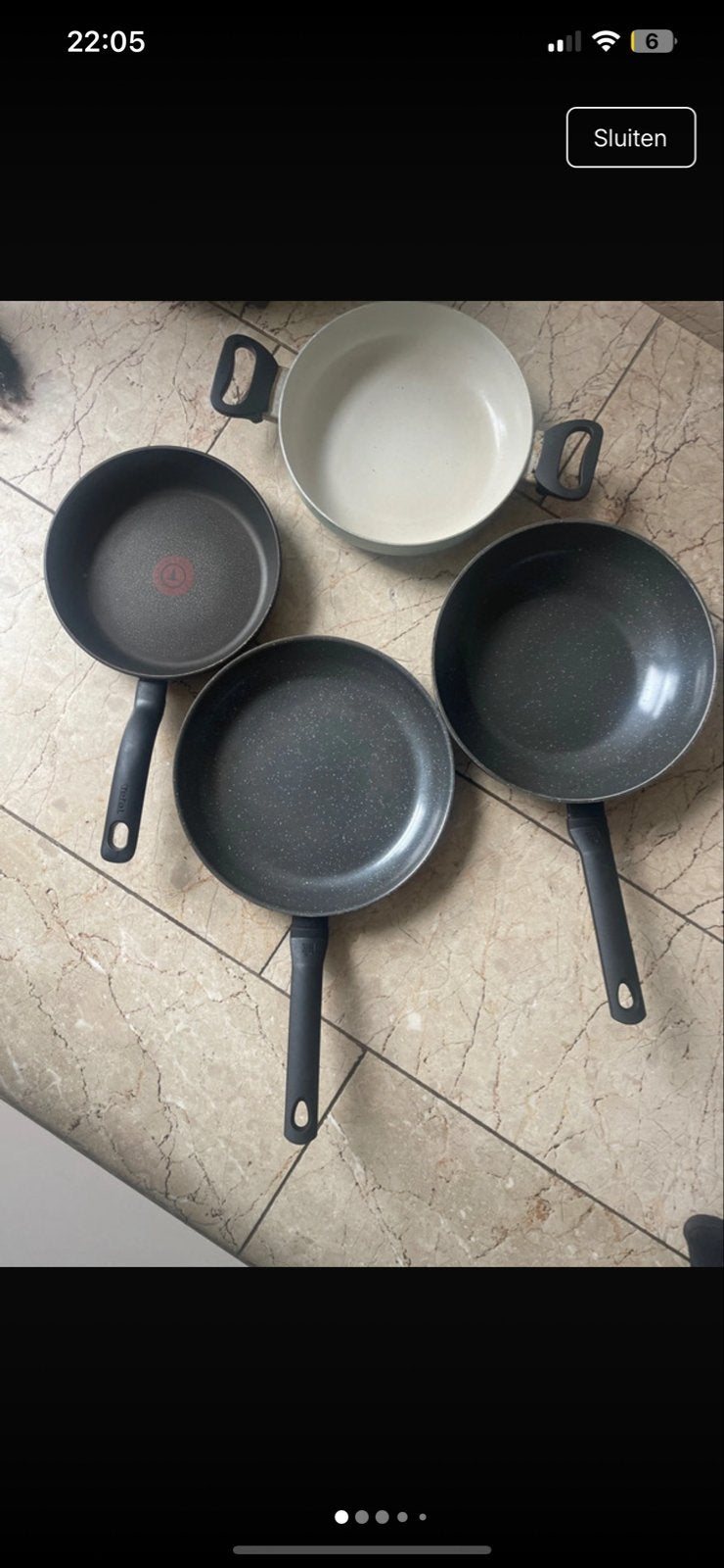 Tefal en BK PFAS-vrije pannen - Diverse modellen 4st, Ophalen, PFAS-vrij, Pannenset, Rvs
