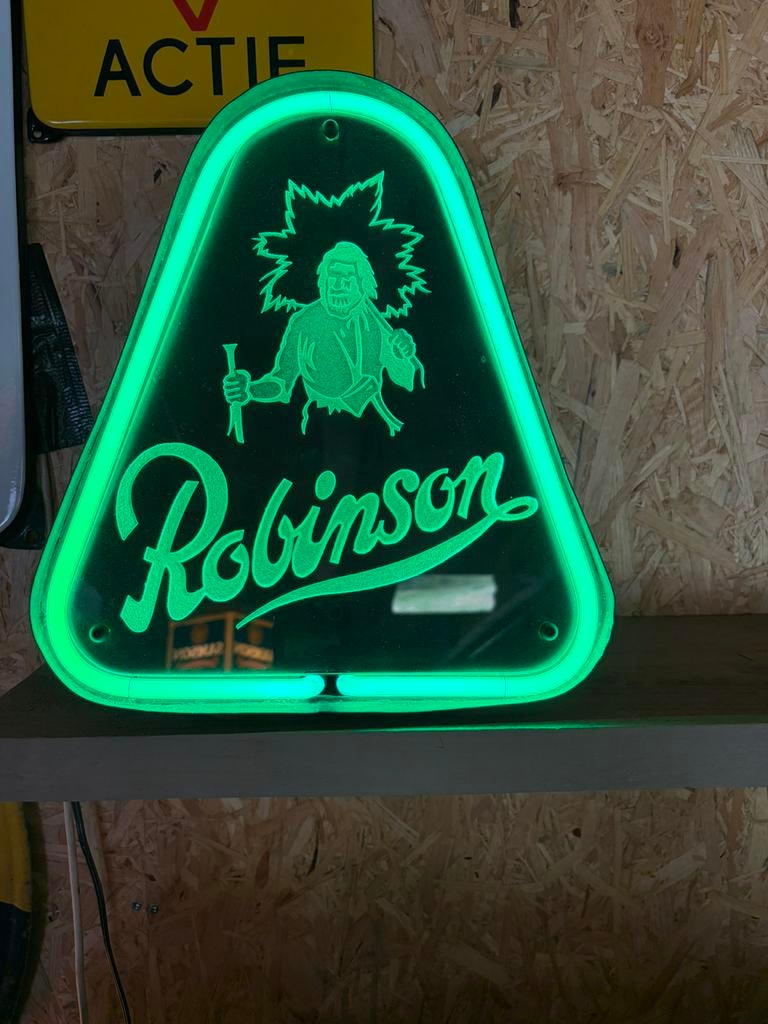 Zeldzame Neon Lichtbak Robinson Schoenen Nijmegen, Ophalen, Gebruikt, Lichtbak of (neon) lamp
