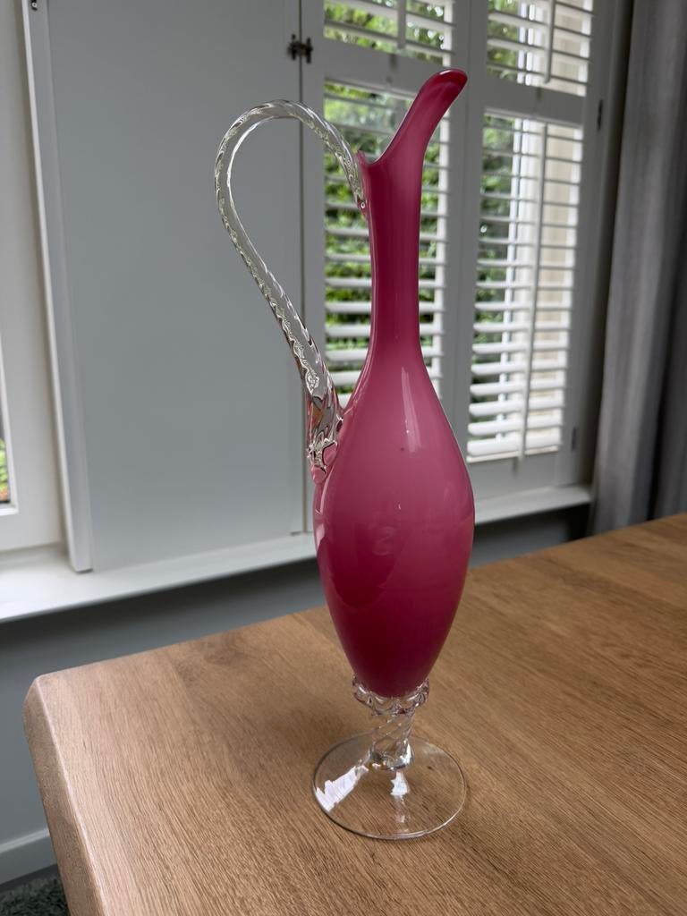 Prachtige Frans opaline kan, Ophalen of Verzenden