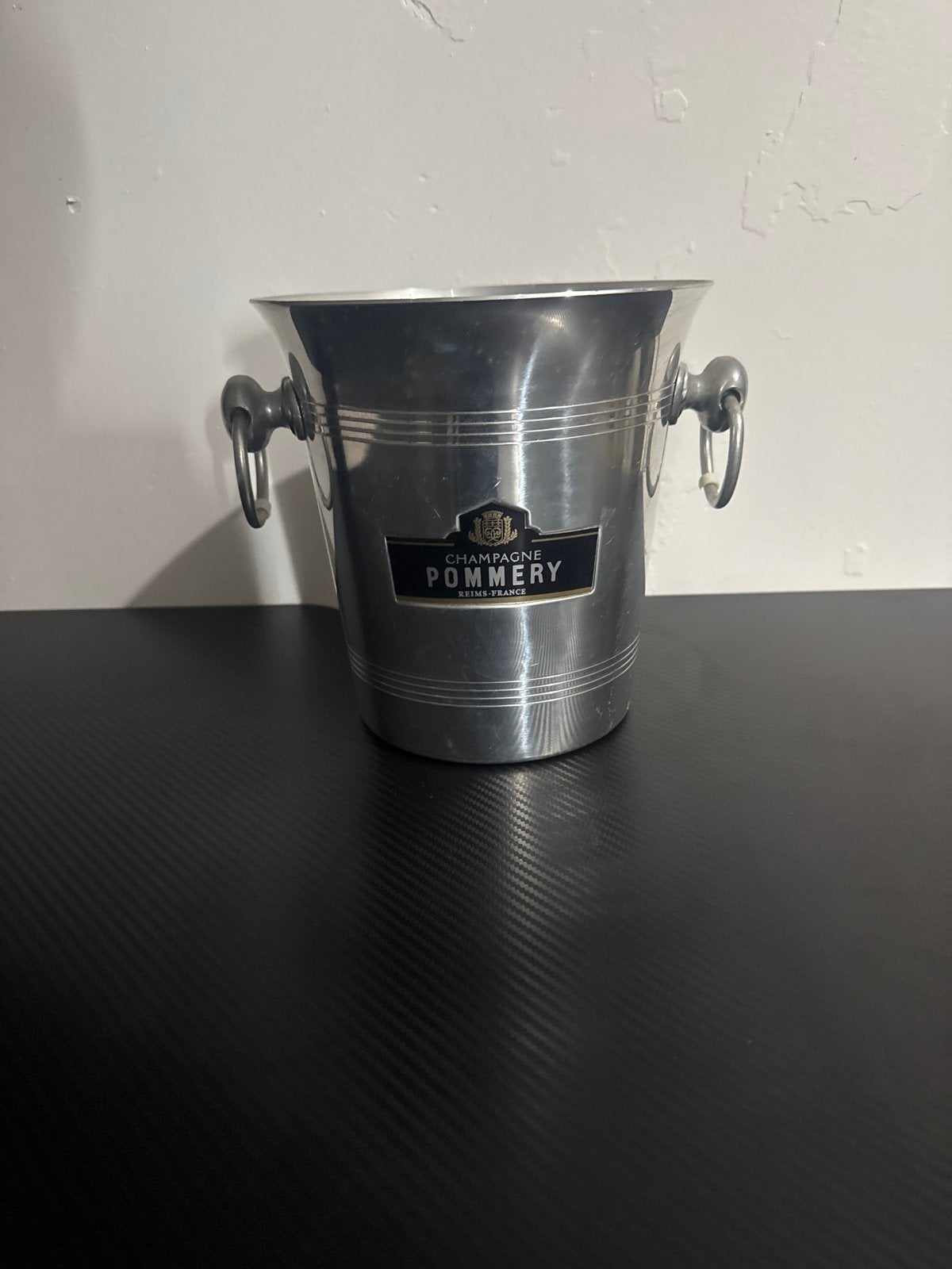 Champagne Pommery ijsemmer - Vintage, Vintage, Gebruikt, Ophalen of Verzenden, Metaal