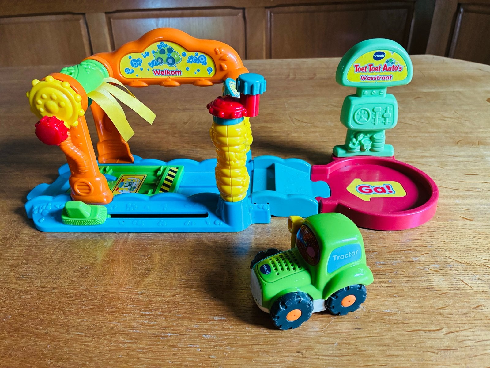 VTech Toet Toet Auto's Wasstraat met Tractor Tom, Ophalen of Verzenden, Gebruikt, 2 tot 4 jaar
