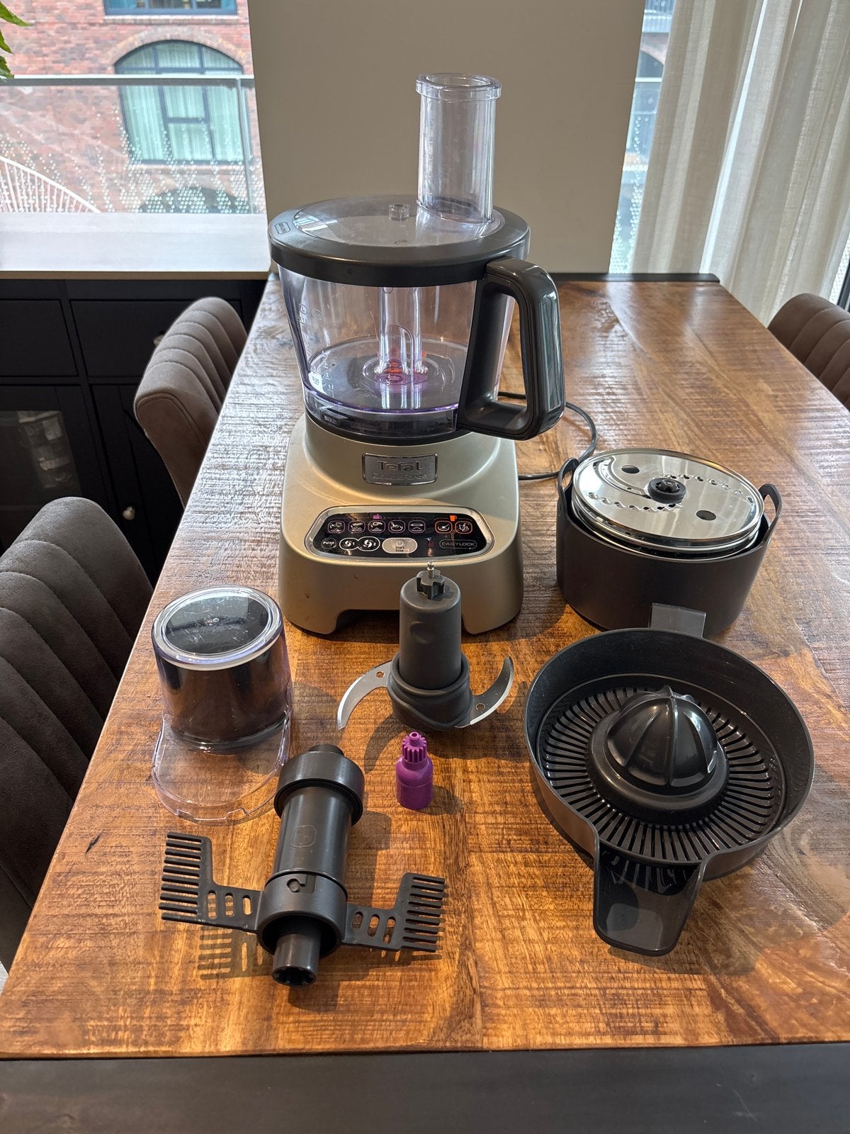 Tefal Doubleforce Keukenmachine met Extra Opzetstukken, Ophalen, Zo goed als nieuw
