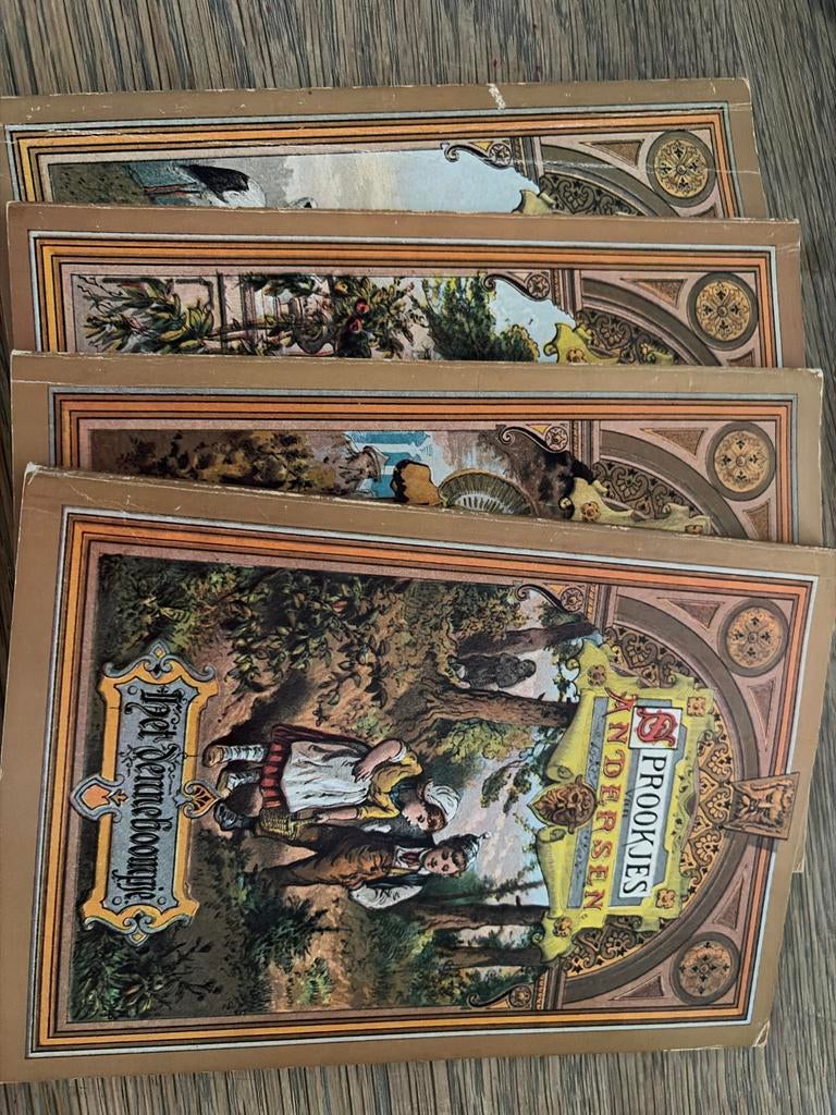 Antieke Sprookjes van Andersen Boekjes - Set van 4, Boeken, Sprookjes en Fabels, Ophalen, Gelezen