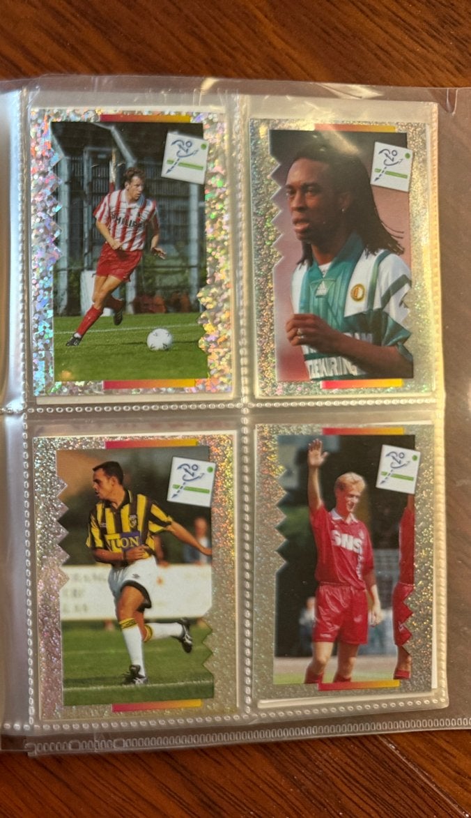 Panini Voetbal Stickers '95 - Diverse Clubs, Ophalen of Verzenden, Zo goed als nieuw, Meerdere kaarten, Foil